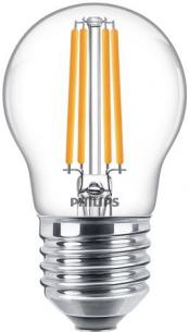 glas klar 827 e27 p45 60w 5w 6 krone led corepro philips