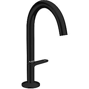 sort mat push-open med tud 140mm hndvaskarmatur one axor hansgrohe