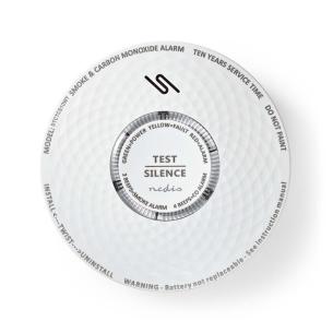 hvid abs db 85 testknap med 50291 en 14604 en r 10 til op levetid batteri batteri kuliltealarm rg nedis