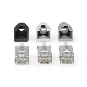 box gr pvc stk 10 guldplateret lige cat6 ftp strenget fast through pass rj45 rj45-stik