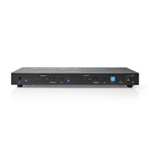 anthracite metal fjernstyret gbps 18 60hz 4k output hdmi 2x mm 5 3 2x pdif s optisk 1x -indgang hdmi 4x 4-port x 2 switch matrix hdmi