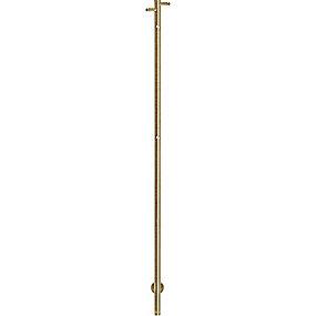 guld messing brstet stl rustfrit kroge 4 med 1480x30mm hndkldetrrer elektrisk uno kriss