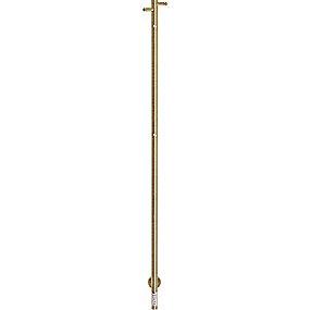 guld brstet stl rustfrit kroge 4 med 1480x30mm hndkldetrrer elektrisk plus uno kriss