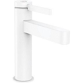 hvid mat bundventil push-open med coolstart 110 hndvaskarmatur 1-grebs finoris hansgrohe