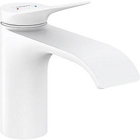 hvid mat bundventil lft-op med 80 hndvaskarmatur 1-grebs vivenis hansgrohe