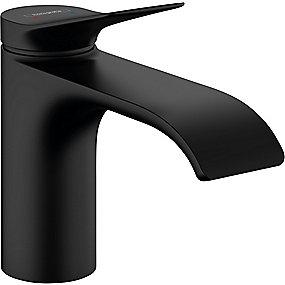 sort mat bundventil lft-op med 80 hndvaskarmatur 1-grebs vivenis hansgrohe