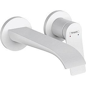 hvid mat tud cm 2 19 med vg i indbygning 2-huls til hndvaskarmatur 1-grebs vivenis hansgrohe