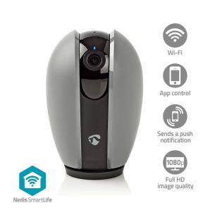 mrkegr hvid ios android nattesyn inkluderet ikke microsd mulighed storage cloud tilt pan 1080p hd full wi-fi kamera indendrs smartlife nedis