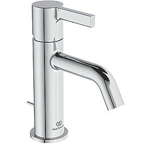 forkromet bundventil med tud 110mm hndvaskarmatur joy standard ideal