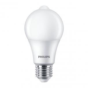 mat 840 a60 e27 60w 8w sensor med standard led master philips