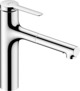 forkromet udtrkstud med tud 231mm kkkenarmatur m33 zesis hansgrohe