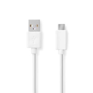 box hvid pvc runde m 00 2 nikkelplateret mbps 480 han usb-c han usb-a 0 2 usb usb-kabel