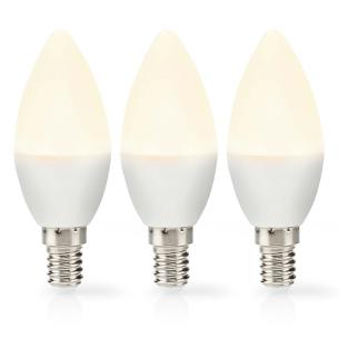 stk 3 frosted hvid varm k 2700 lm 250 w 8 2 stearinlys e14 pre led
