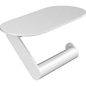 hvid mat hylde med papirholder wallstoris hansgrohe