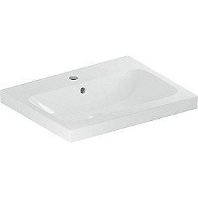 hvid mat boltemontering eller bord- til 750x480mm hndvask light icon geberit
