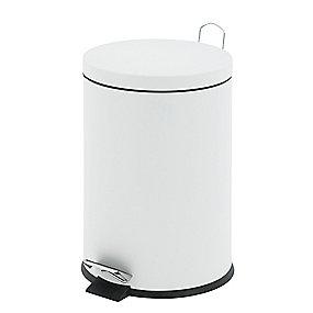 spandeposer ekskl 26x17cm inderspand plast med stlspand 3l hvid eko pedalspand