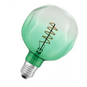 dmpbar e27 18w 816 5w 4 200lm tynd ultra filament spiral grn krllet globe led 1906 vintage osram