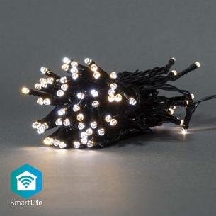 ios android m 00 5 s led 50 hvid klig til varm wi-fi snor led dekorativ smartlife nedis
