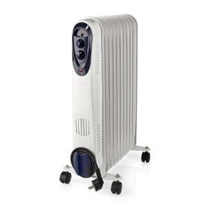 hvid beskyttelse over fald varmeindstillinger 3 termostat justerbar finner 11 w 2500 1500 1000 radiator olie nedis