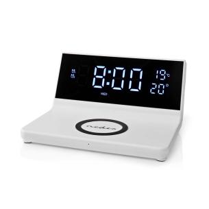 funktion snooze alarmtider 2 han usb-a w 15 10 5 7 5 certificeret qi ladning trdls med vkkeur nedis