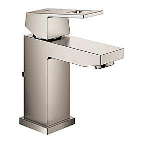 supersteel bundventil med tud 98mm hndvaskarmatur eurocube grohe