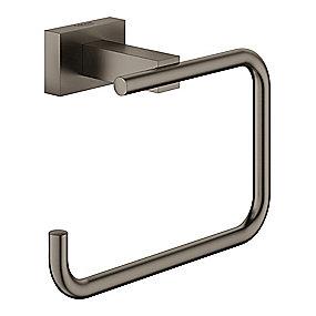 graphite hard brstet lg u 138mm toiletpapirholder new cube essentials grohe