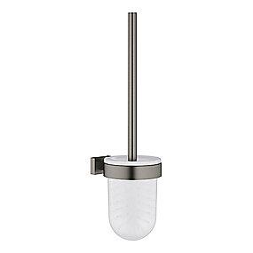 graphite hard brstet holder toiletbrste new cube essentials grohe