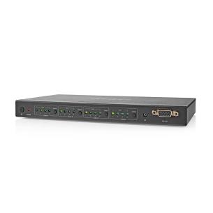 sort metal fjernstyret gbps 18 60hz 4k output hdmi 4x -indgang hdmi 4x rs232 1x strm dc s port 4-port x 4 switch matrix hdmi