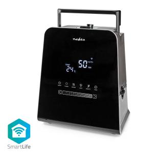 sort nattilstand fjernbetjening timer hygrometer l 5 5 tge varm og kold med w 30 luftfugter smartlife nedis