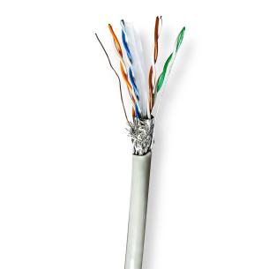 trkboks gr pvc runde indendrs m 0 305 cca ftp s stranded cat6 roll netvrkskabel