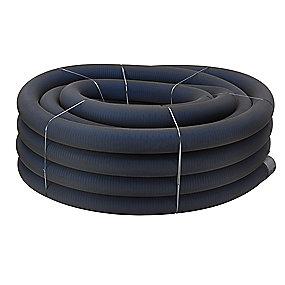 mtr 50 rulle polyester sort med pe slids 5mm 2x6 1 92-80mm drnrr uponor