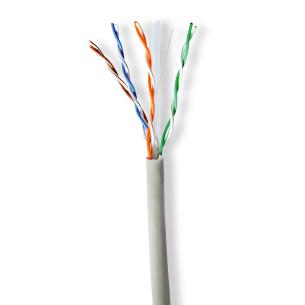 trkboks gr pvc runde indendrs m 0 305 cca utp u stranded cat6 roll netvrkskabel