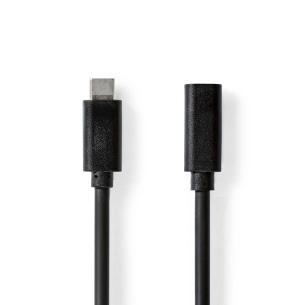 label sort pvc runde m 00 2 nikkelplateret gbps 5 60hz 4k w 60 hun usb-c han usb-c 1 gen 2 3 usb usb-kabel