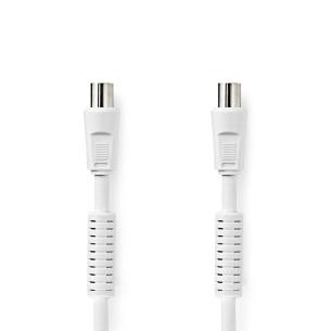 label hvid pvc runde m 50 1 skrmet quad ohm 75 db 120 nikkelplateret hun coax iec han coax iec cable coax