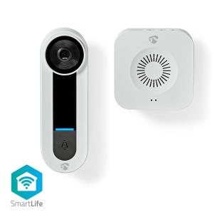 hvid bevgelsessensor med ip65 onvif inkluderet ikke microsd mulighed storage cloud 1536x1536 strmforsyning wi-fi drtelefon video smartlife nedis