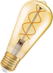 dmpbar e27 28w 820 4w 300lm filament spiral guld edison led 1906 vintage ledvance