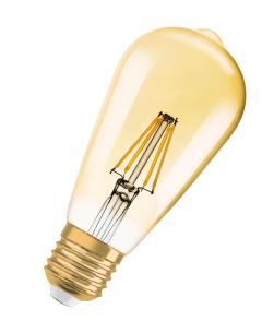 dmpbar e27 55w 824 5w 6 725lm filament guld edison led 1906 vintage ledvance