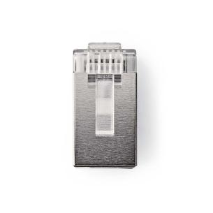box gennemsigtig pvc stk 1 guldplateret lige cat5 stp stranded han rj45-stik