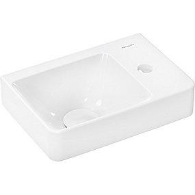 smartclean overlb u hh med 36x25cm hjre hylde med hndvask q xelu hansgrohe