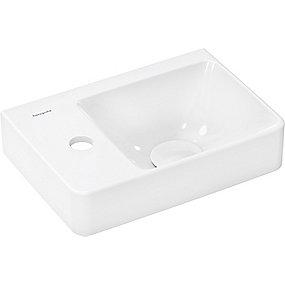 smartclean overlb u hh med 36x25cm venstre hylde med hndvask q xelu hansgrohe