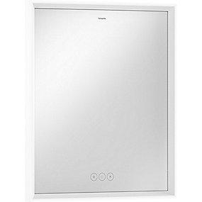 hvid mat berringssensor kapacitiv 50 600 led-lys med spejl e xarita hansgrohe
