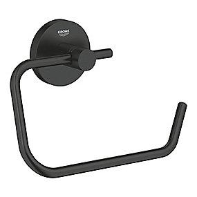 black matt toiletrulleholder start grohe