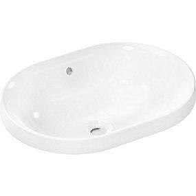 hvid overlb med hh u 400 550 hndvask nedfldet u xuniva hansgrohe