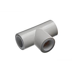 mm 32  9001 ral rhvid pvc uv-resistent t-stykke k32