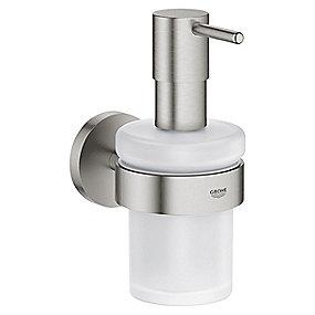 holder m supersteel metal glas sbedispenser start grohe