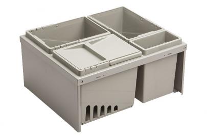 cm 60 bredde - liter 1x3 liter 3x11 - skuffe til affaldssystem