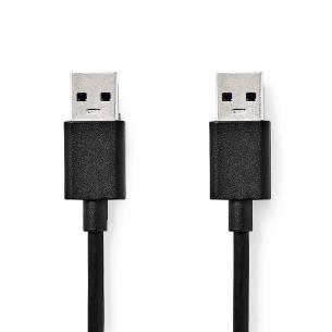 box sort pvc runde m 00 1 nikkelplateret gbps 5 han usb-a han usb-a 1 gen 2 3 usb usb-kabel