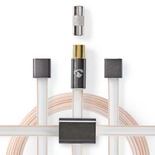box antracit pvc fladt m 00 2 uskrmet ohm 50 guldplateret han coax iec han coax iec cable coax