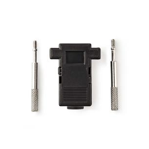 box sort pvc nikkelplateret neutral 9-pin d-sub hood connector d-sub