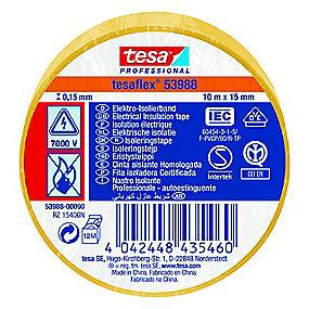 gul pvc iec vde tesaflex 10mx15mm isoleringstape pvc tesa